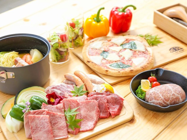 GLAM BASE 竹原 - 【ドームテントB（4名様）・2食付】厳選食材のBBQ