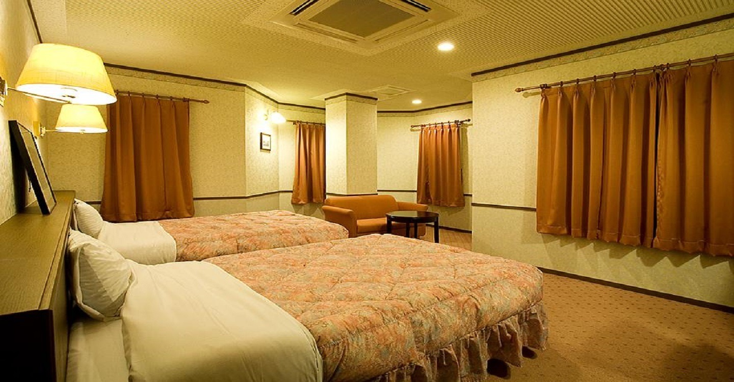 Twin room with Bandai Mountain -rosa- (Non Smoking) 